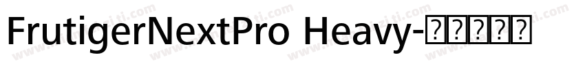 FrutigerNextPro Heavy字体转换